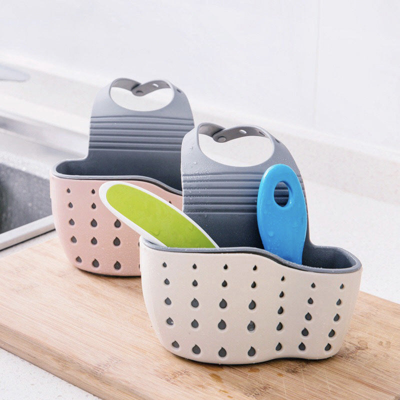Adjustable Sink Sponge Holder Hanging Drain Basket