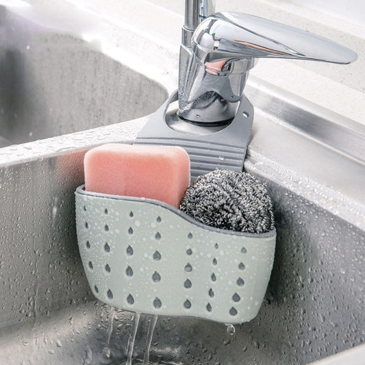 Adjustable Sink Sponge Holder Hanging Drain Basket